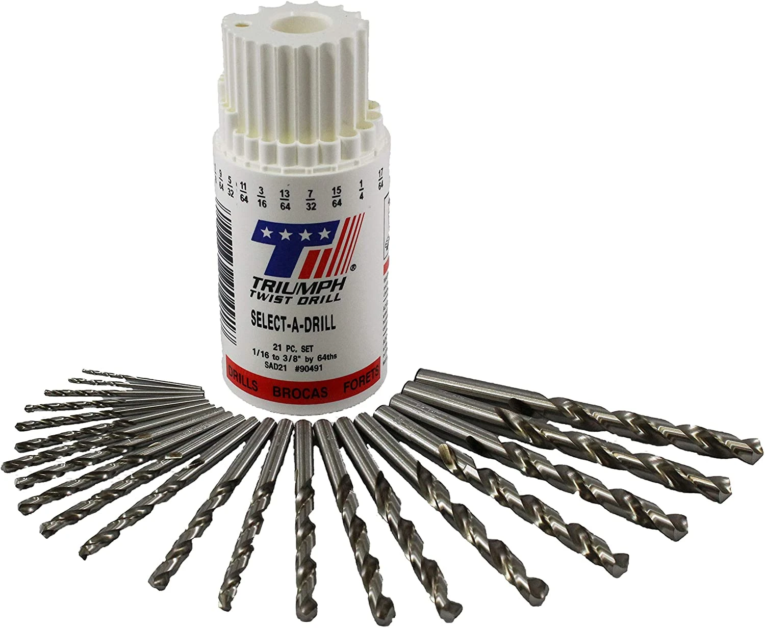 Triumph Twist Drill 90491 SAD21 21-Piece Twist Drill Bit Set 1 Triumph Twist Drill 90491 SAD21 21-Piece Twist Drill Bit Set