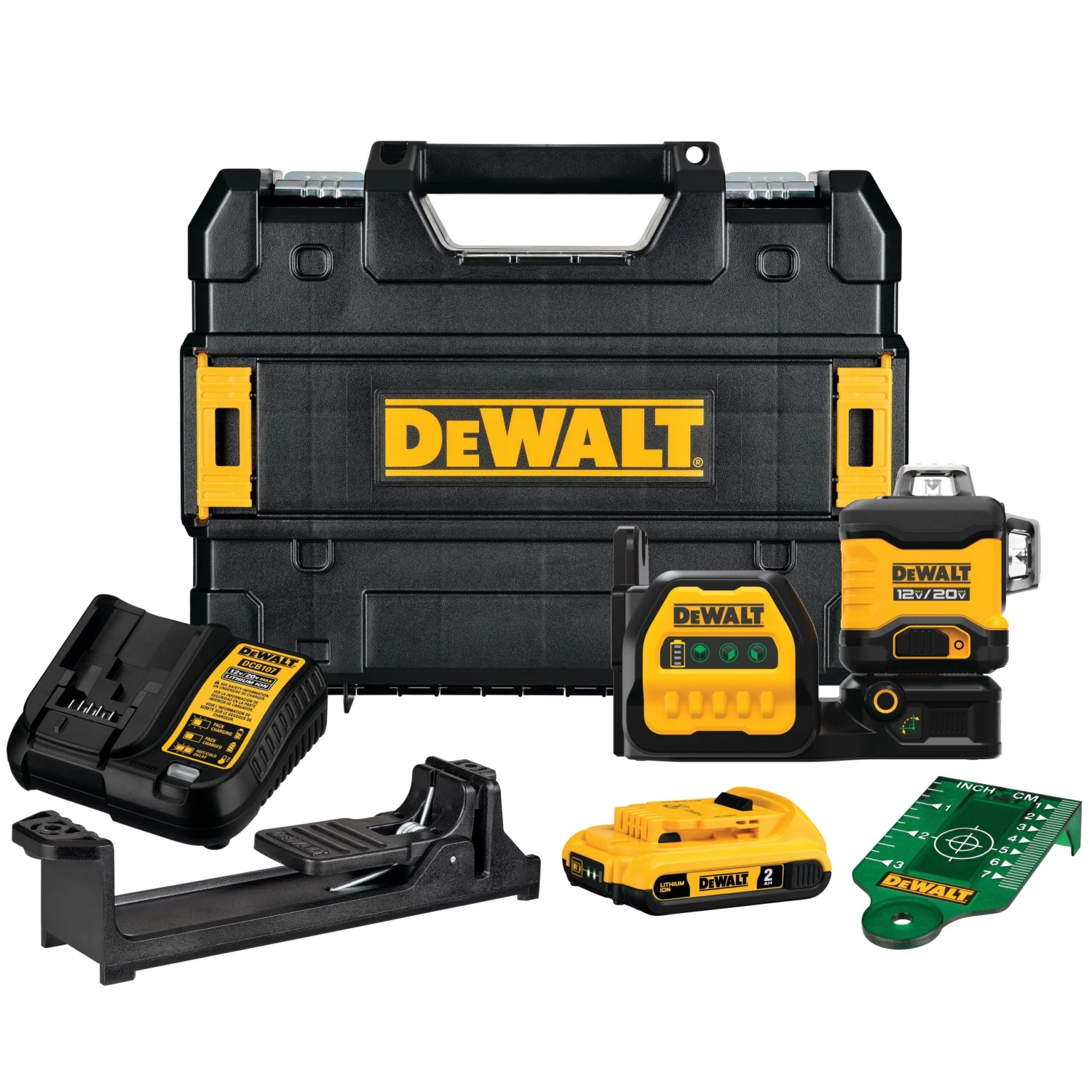 Dewalt DCLE34030G 20V MAX 3 X 360 Green Laser Kit 1 Dewalt DCLE34030G 20V MAX 3 X 360 Green Laser Kit