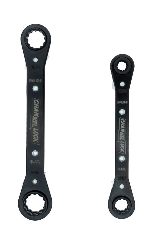Channellock 841M 2PC Metric Ratcheting Combination Wrench Set 1 Channellock 841M 2PC Metric Ratcheting Combination Wrench Set