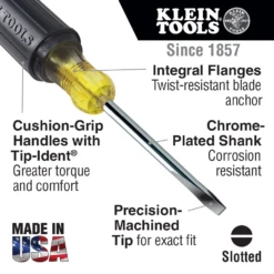 Klein Keystone-Tip Slotted Screwdrivers -Home Tools Store image 20b103db 65c1 47b0 a5fc 085900b13566