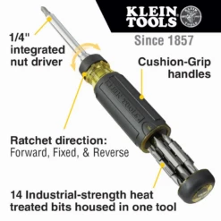 Klein 32305 15-in-1 Multi-Bit Ratcheting Screwdriver -Home Tools Store image 6a4dc50d 6a79 43a0 be67 8a929f07f5f9