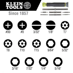 Klein 32314 14-in-1 Precision Screwdriver/ Nut Driver -Home Tools Store image 95f5bc25 63d2 467a 9e4e 40cedbd2ff12