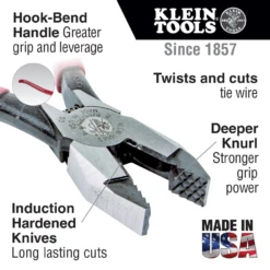 Klein D201-7CSTA Aggressive Knurl 9" Ironworker's Pliers -Home Tools Store image 98f8f142 554c 439f b3ef 2b9b882dbc4a