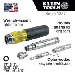 Klein 32807MAG 7-in-1 Magnetic Multi-Bit Screwdriver / Nut Driver -Home Tools Store image a0695e95 29e8 4010 9e04 0f340ed7153f