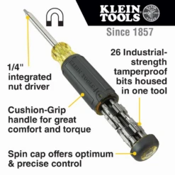 Klein 32307 27-in-1 Multi-Bit Tamperproof Screwdriver -Home Tools Store image b108e52c 67f2 4a14 853f cf2c2d58c374