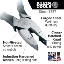 Klein D213-9NE New England Nose 9" Lineman's Pliers 9 Klein D213-9NE New England Nose 9" Lineman's Pliers -Home Tools Store image b6b8981d 8d80 4bde add3 8217b09ccb70