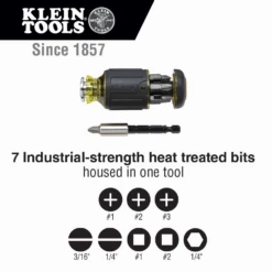 Klein 32308 8-in-1 Multi-Bit Adjustable Length Stubby Screwdriver -Home Tools Store image dcd462b3 af7c 4964 8b5f 573f33389665