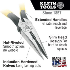 Klein D203-8 8" Long Nose Pliers 5 Klein D203-8 8" Long Nose Pliers -Home Tools Store image edc5b4df 4420 4ad5 9edc 603f5dfab88f
