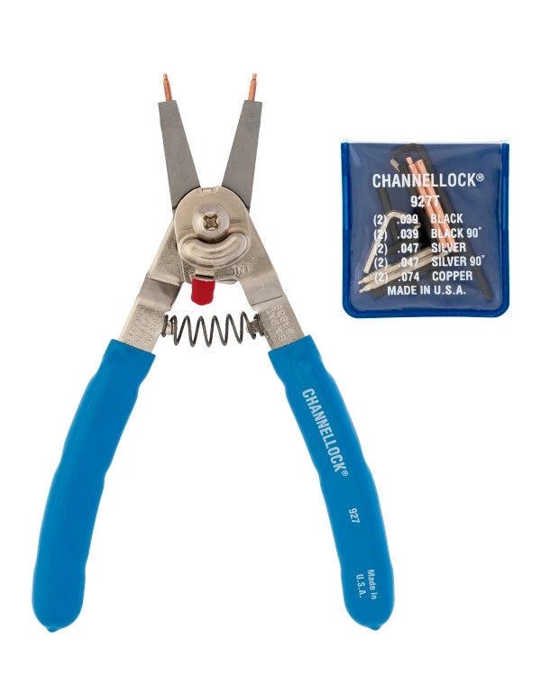 Channellock 927 8" Convertible Retaining Ring Pliers 1 Channellock 927 8" Convertible Retaining Ring Pliers